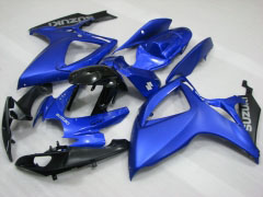 工場スタイル - 青い 黒 フェアリングとボディワーク 2006-2007 GSX-R600 #LF4049