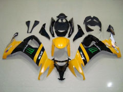 Monster - Yellow Black Fairings and Bodywork For 2008-2010 NINJA ZX-10R #LF6196