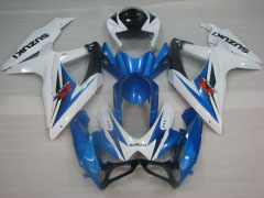 Estilo de fábrica - Azul Branco Fairings and Bodywork For 2008-2010 GSX-R600 #LF3949