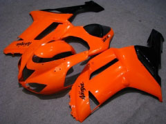 Factory Style - Orange Black Fairings and Bodywork For 2007-2008 NINJA ZX-6R #LF5948