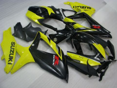 工場スタイル - 黄 黒 フェアリングとボディワーク 2008-2010 GSX-R600 #LF3974