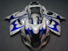 Flame - Blue White Fairings and Bodywork For 2008-2020 Hayabusa #LF5255