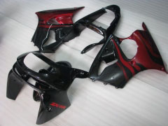 Flame - Red Black Fairings and Bodywork For 1998-1999 NINJA ZX-6R #LF4948