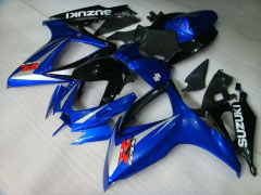工場スタイル - 青い 黒 フェアリングとボディワーク 2006-2007 GSX-R600 #LF6285