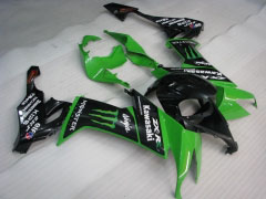 Monster - Green Black Fairings and Bodywork For 2008-2010 NINJA ZX-10R #LF6207
