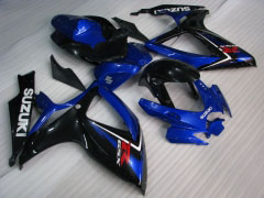 Stile di fabbrica - Blu Nero Carena e Carrozzeria Per 2006-2007 GSX-R750 #LF6492