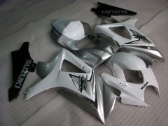 Estilo de fábrica - Branco Prata Fairings and Bodywork For 2007-2008 GSX-R1000 #LF5719