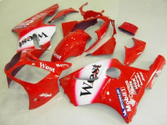 West - Red White Fairings and Bodywork For 2000-2001 NINJA ZX-12R #LF4865