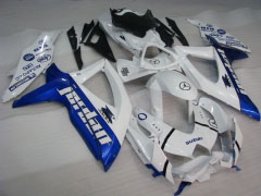 Jordan - 青い 白い フェアリングとボディワーク 2008-2010 GSX-R750 #LF3899