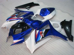 Estilo de fábrica - Azul Branco Fairings and Bodywork For 2007-2008 GSX-R1000 #LF3815