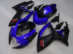 Style d'usine - Bleu Noir Mat Carénages et carrosserie pour 2006-2007 GSX-R750 #LF3984