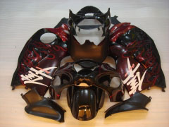 Flame - 赤 黒 フェアリングとボディワーク 1999-2007 Hayabusa #LF3744