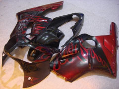 Flame - Red Black Fairings and Bodywork For 2000-2001 NINJA ZX-12R #LF4880