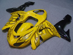 Flame - Red Yellow Fairings and Bodywork For 2006-2007 NINJA ZX-10R #LF6236