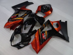 Factory Style - Orange Schwarz Verkleidungen und Karosserien für 2007-2008 GSX-R1000 #LF3823