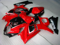 Factory Style - rot Schwarz Verkleidungen und Karosserien für 2007-2008 GSX-R1000 #LF5727