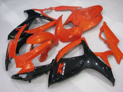 Factory Style - Orange Schwarz Verkleidungen und Karosserien für 2006-2007 GSX-R750 #LF4005
