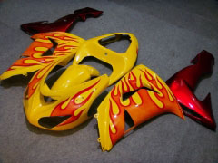 Flame - Red Yellow Fairings and Bodywork For 2006-2007 NINJA ZX-10R #LF6262