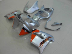 工場スタイル - オレンジ 銀 フェアリングとボディワーク 2000-2001 NINJA ZX-9R #LF4901