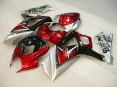 MOTUL - rot Schwarz Grau Verkleidungen und Karosserien für 2007-2008 GSX-R1000 #LF3826