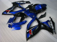 工場スタイル - 青い 黒 フェアリングとボディワーク 2006-2007 GSX-R600 #LF6272