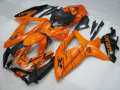 MOTUL - Orange Schwarz Verkleidungen und Karosserien für 2008-2010 GSX-R750 #LF3939