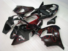 Flame - Red Black Fairings and Bodywork For 2000-2001 NINJA ZX-9R #LF4922