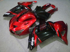 Flame - Red Black Fairings and Bodywork For 2006-2011 NINJA ZX-14R #LF5859