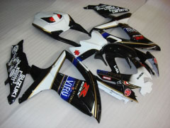 Rizla+ - 白い 黒 フェアリングとボディワーク 2008-2010 GSX-R750 #LF3896