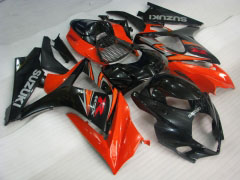 Factory Style - Orange Schwarz Verkleidungen und Karosserien für 2007-2008 GSX-R1000 #LF3824