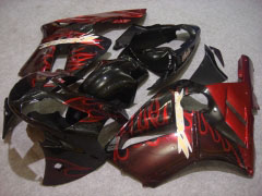 Flame - Red Black Fairings and Bodywork For 2002-2005 NINJA ZX-12R #LF4856