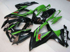 Estilo de fábrica - Verde Branco Preto Fairings and Bodywork For 2008-2010 GSX-R600 #LF3954