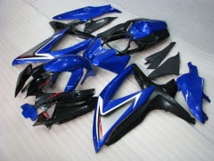 Factory Style - Blau Schwarz Verkleidungen und Karosserien für 2008-2010 GSX-R750 #LF3919