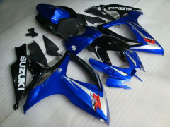 Factory Style - Blau Schwarz Verkleidungen und Karosserien für 2006-2007 GSX-R750 #LF6500