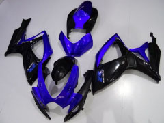 Factory Style - Blau Schwarz Verkleidungen und Karosserien für 2006-2007 GSX-R600 #LF4029