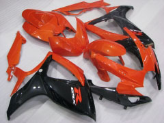 Factory Style - Orange Schwarz Verkleidungen und Karosserien für 2006-2007 GSX-R600 #LF4042