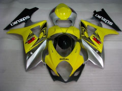 Factory Style - Yellow Silver Fairings and Bodywork For 2007-2008 GSX-R1000 #LF5729