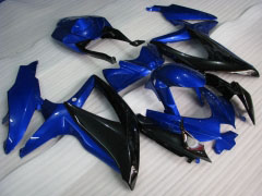 Factory Style - Blau Schwarz Verkleidungen und Karosserien für 2008-2010 GSX-R750 #LF3914