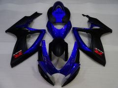 Style d'usine - Bleu Noir Carénages et carrosserie pour 2006-2007 GSX-R750 #LF4002