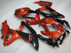 Estilo de fábrica - naranja Negro Fairings and Bodywork For 2008-2010 GSX-R750 #LF3934