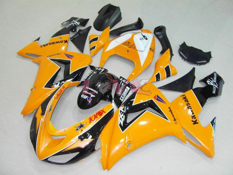Factory Style - Yellow Black Fairings and Bodywork For 2006-2007 NINJA  ZX-10R #LF6279