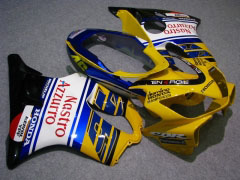 Nastro Azzurro - Yellow Blue Fairings and Bodywork For 2004-2007 CBR600F4i #LF7617