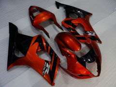 工場スタイル - オレンジ 黒 フェアリングとボディワーク 2003-2004 GSX-R1000 #LF3851