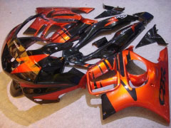 Estilo de fábrica - naranja Negro Fairings and Bodywork For 1997-1998 CBR600F3 #LF7741