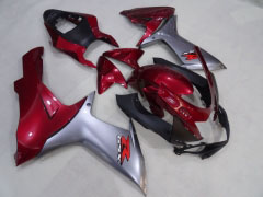 Factory Style - Rotwein Grau Verkleidungen und Karosserien für 2011-2021 GSX-R600 #LF3888