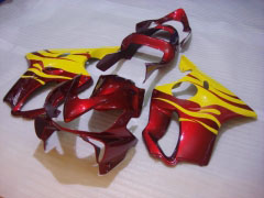 Flame - Red Yellow Fairings and Bodywork For 2001-2003 CBR600F4i #LF7667