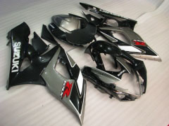 Factory Style - Schwarz Silber Verkleidungen und Karosserien für 2005-2006 GSX-R1000 #LF5828