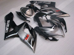 Factory Style - Schwarz Silber Verkleidungen und Karosserien für 2005-2006 GSX-R1000 #LF3841
