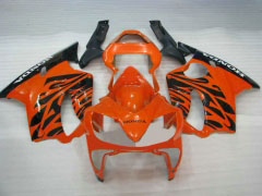 Flame - Orange Black Fairings and Bodywork For 2001-2003 CBR600F4i #LF7668