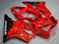 Flame - Red Black Fairings and Bodywork For 2001-2003 CBR600F4i #LF7670